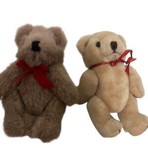 Vintage Jointed Teddy Bear Plush Good Condition